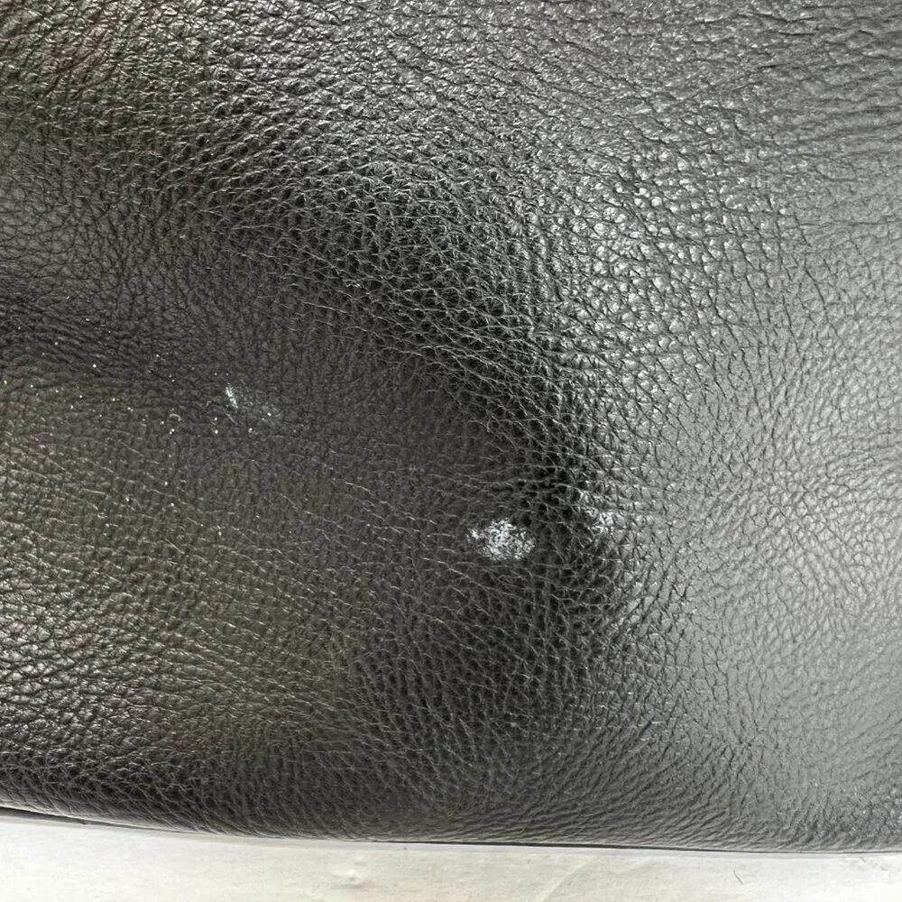 DAVID JONES PARIS Womens‎ Black Leather Backpack Bag (Read)